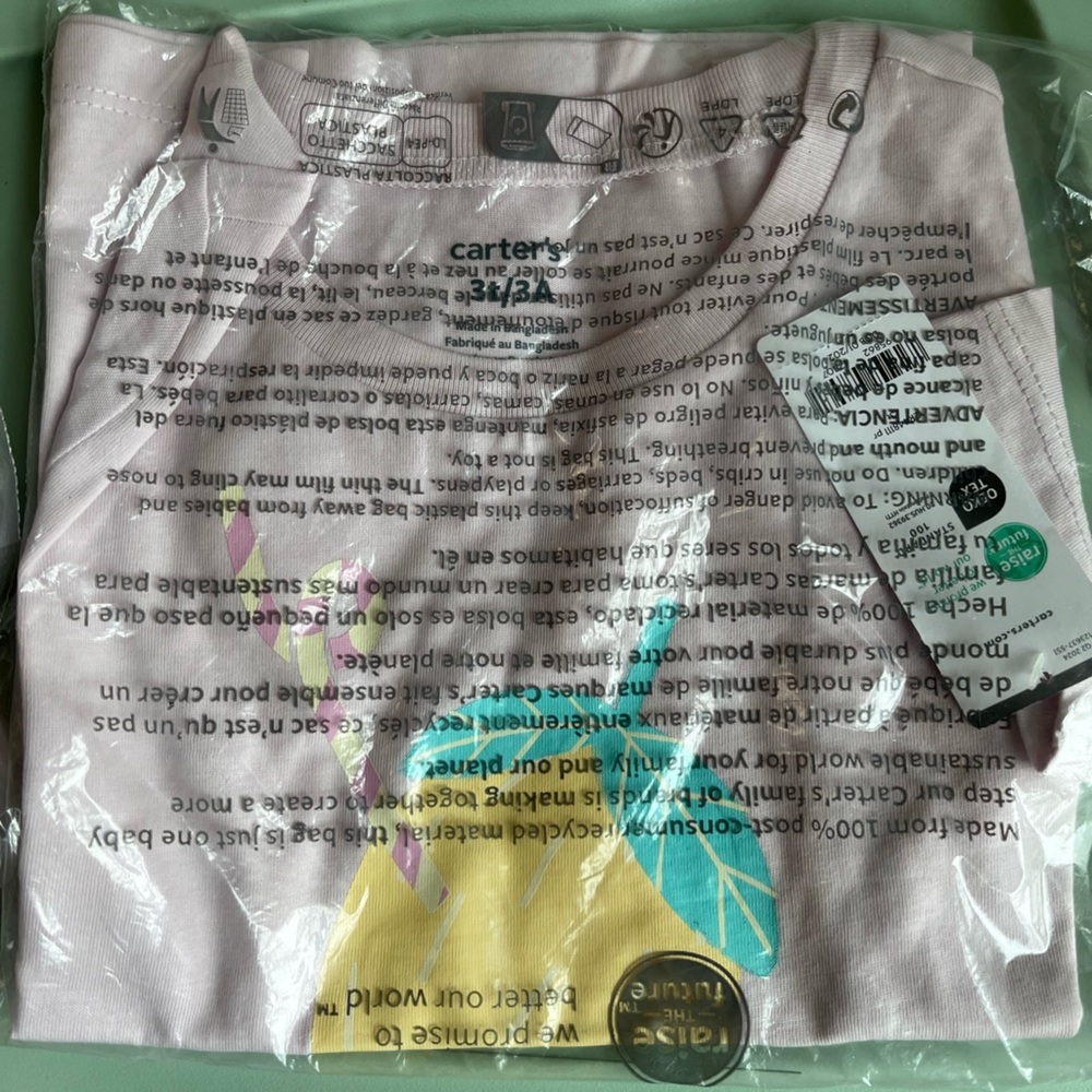 Carter's Pink and purple toddler clothes - Picture 2 of 4